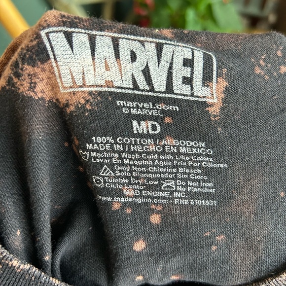 Deadpool Bleach Dyed Shirt - Picture 5 of 5